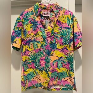 Tropical Print Men's Shirt